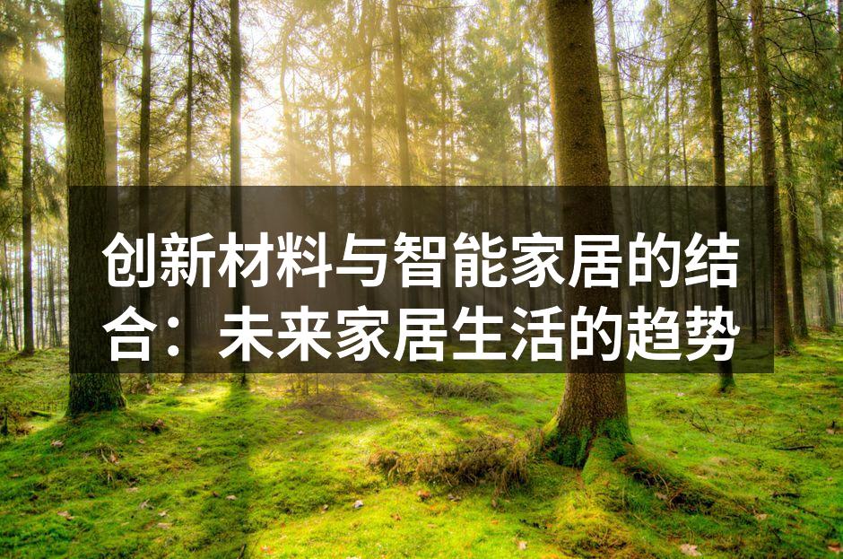 创新材料与智能家居的结合：未来家居生活的趋势