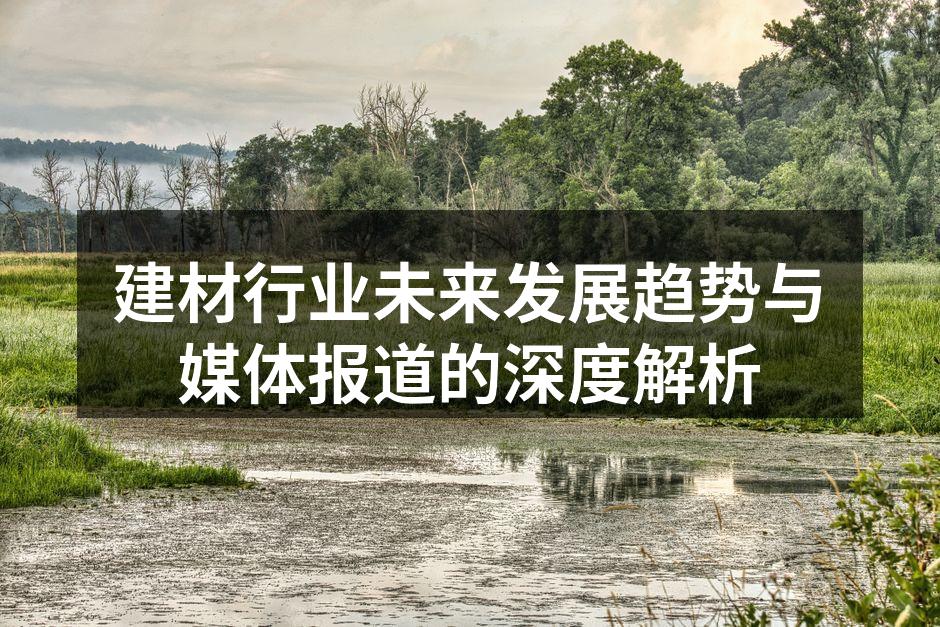 建材行业未来发展趋势与媒体报道的深度解析